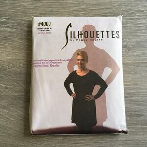Silhouettes Sewing Pattern 4000 Swing Dress Plus Size 14W-28W UNCUT